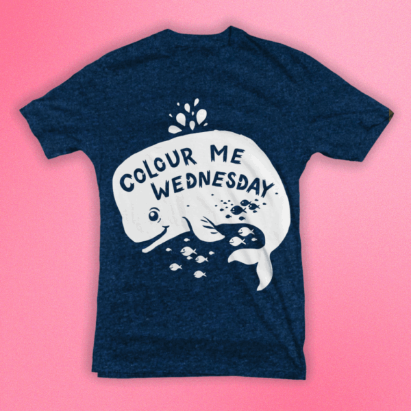 Colour Me Wednesday - Whale (T-Shirt)